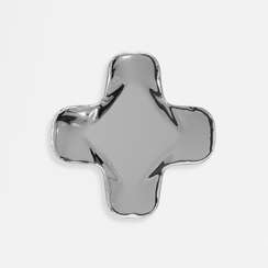 Настенный декор Brano Крест, 80х80 см, полированная сталь