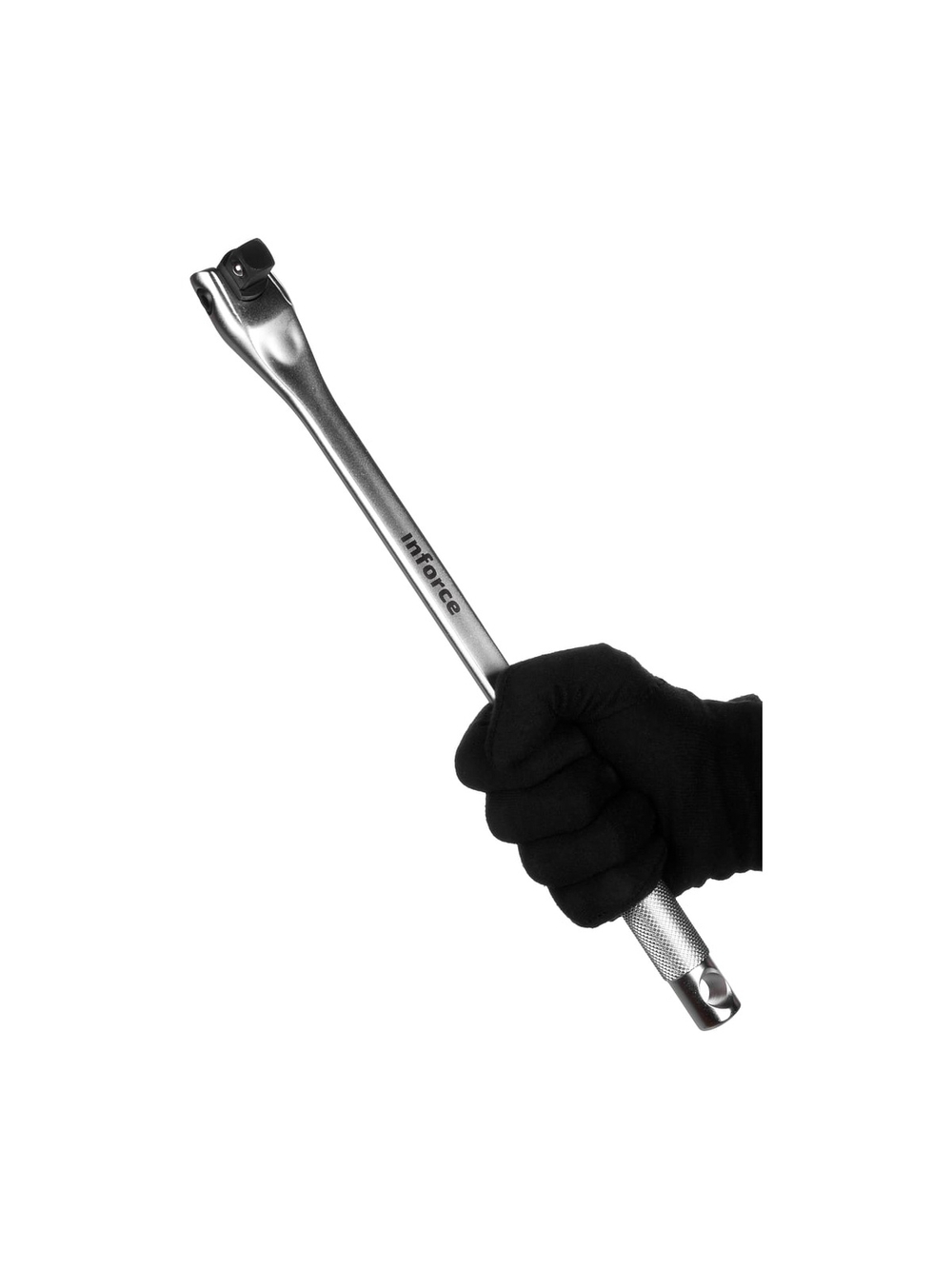 Шарнирный вороток-кобра Inforce 1/2 375 мм, материал CrV, 06-05-109