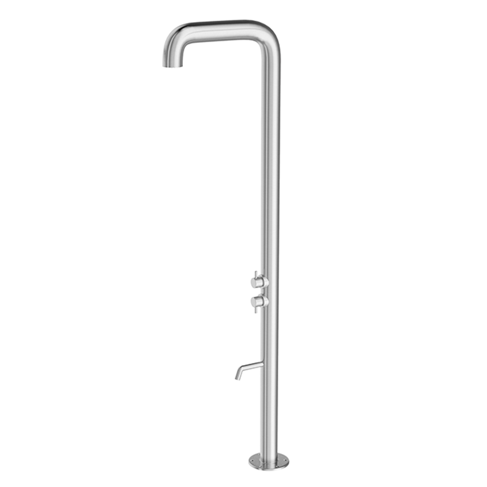 Уличный душ с краном для ног нержавеющая сталь COLEX2