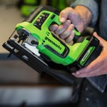 Лобзик аккумуляторный GREENWORKS GD24JS120 24V, АКБ 4Ач и ЗУ 3601407CUB