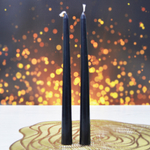 Свечи столовые античные 2шт черные