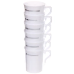 Кружка 220мл «DOLCE VITA» в наборе 6шт, белая