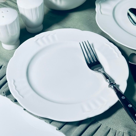 Lenardi 118-140 Набор из 6 тарелок 20,5см RESTO в под.уп.(х8) Фарфор