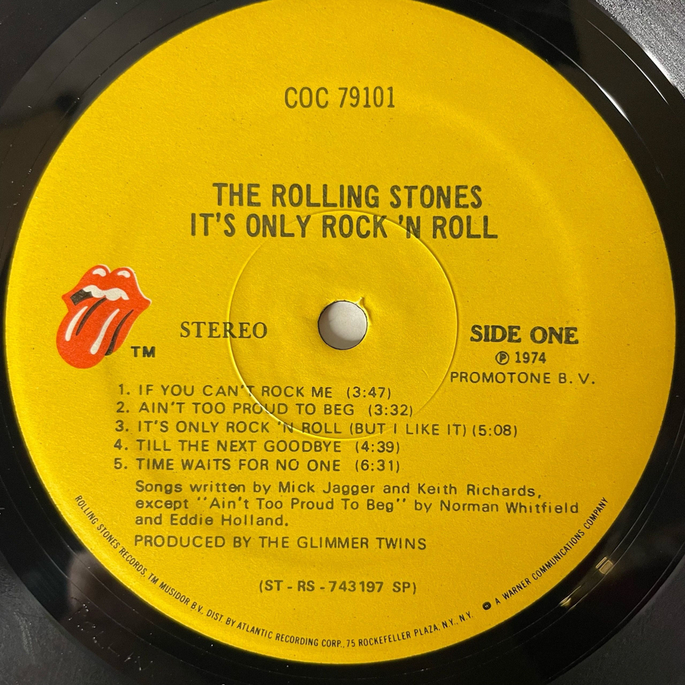 Винтажная виниловая пластинка LP The Rolling Stones It's Only Rock 'N Roll (США 1979)