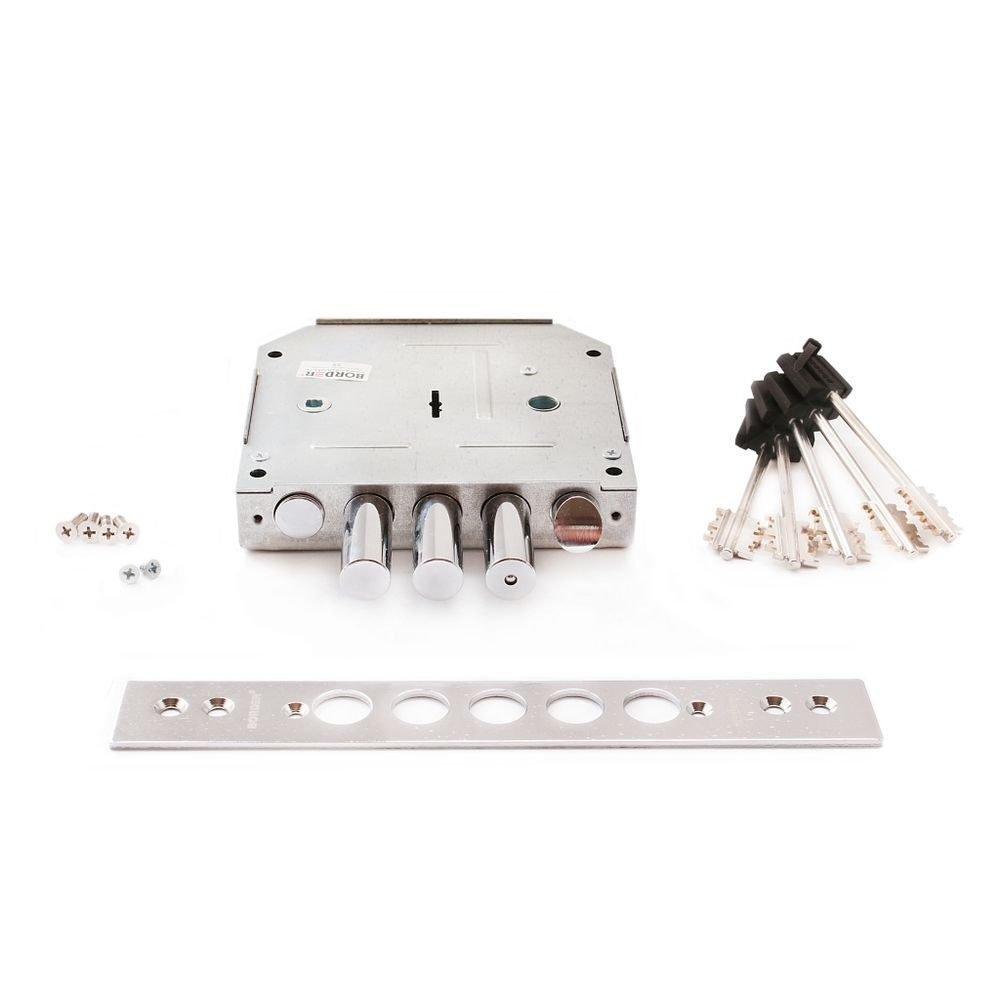 Замок врезной Border, ЗВ9-6Л/15.КЗ, 77412, без ручки, сувальдный