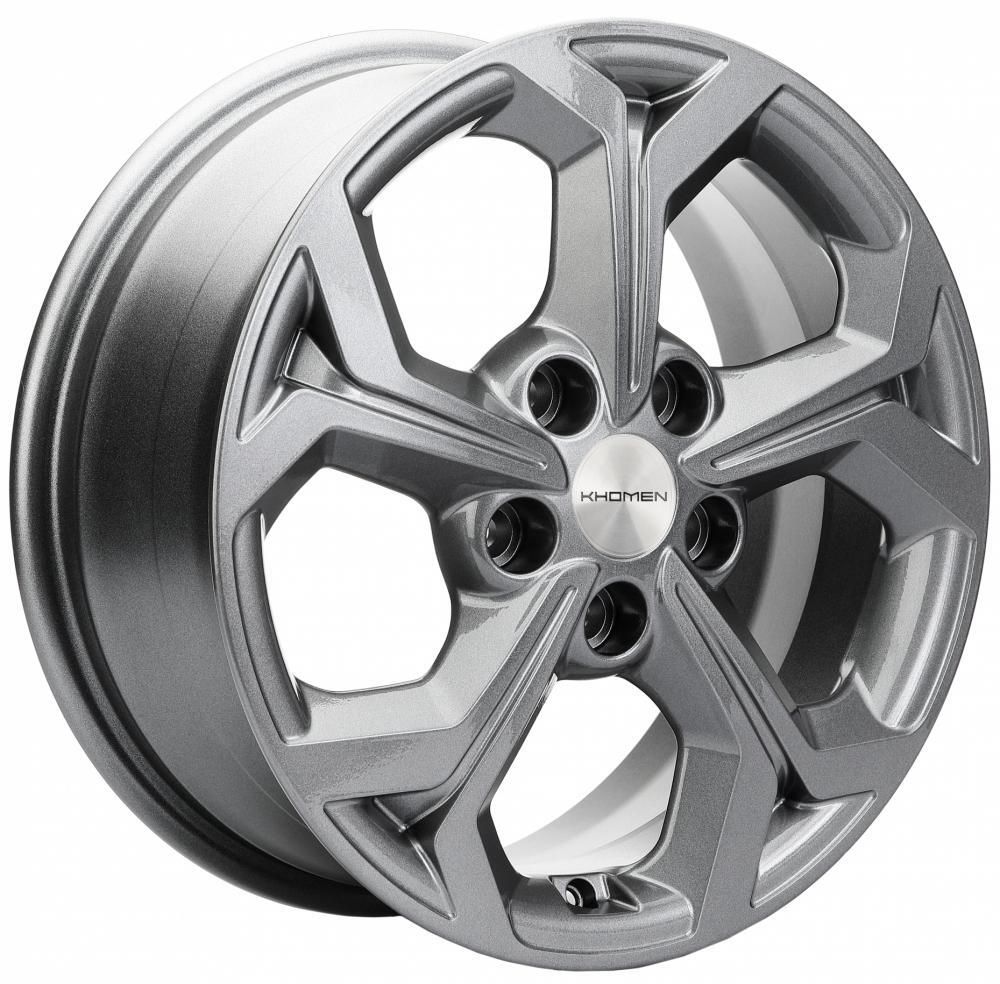 Khomen 1606 6.5x16 5x114.3 ET 50 Dia 66.1 (silver)