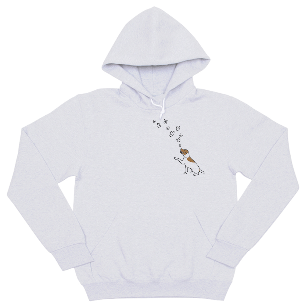 Толстовка "Джек Рассел и бабочки"