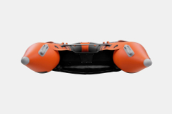 Надувная лодка GLADIATOR E420PRO оранжево-темносерый
