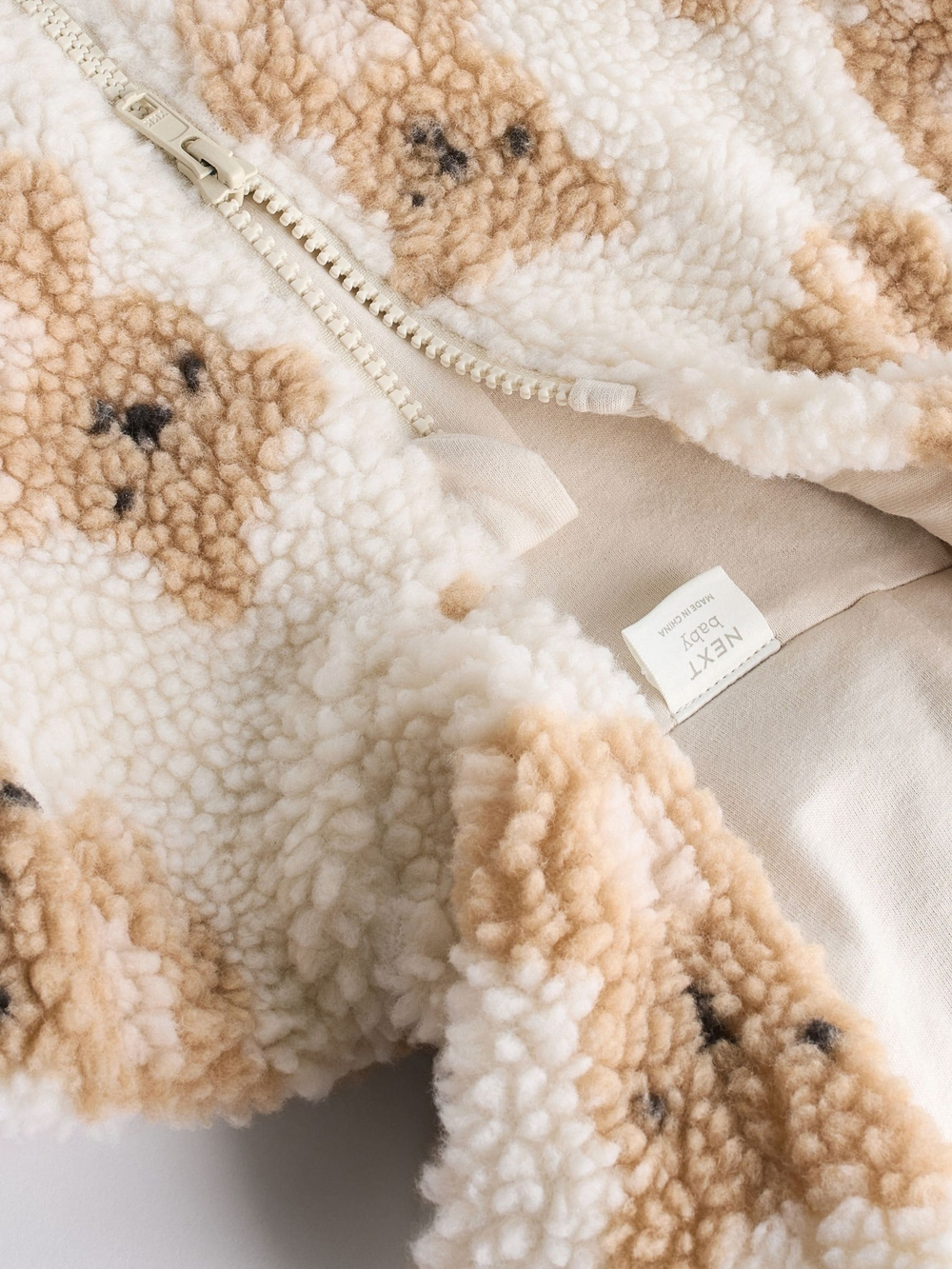 Комбинезон флисовый для малышей Next K82-065, Молочный