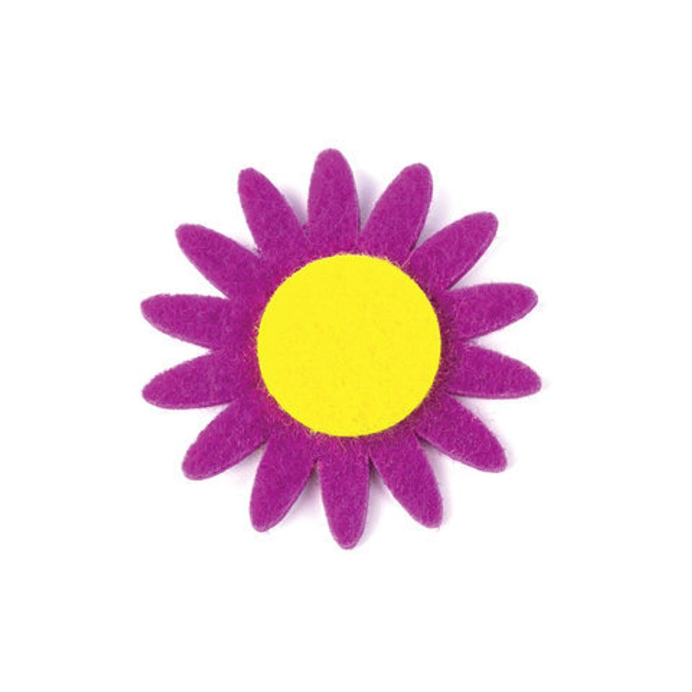 Наклейки из фетра "Астры", 5 шт., ассорти, ОСТРОВ СОКРОВИЩ, 661486