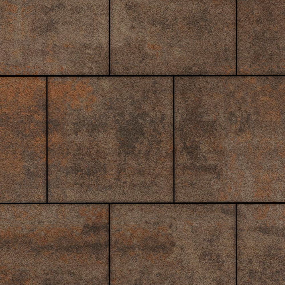 Тротуарная плитка КВАДРАТ 400х400 мм - Листопад гранит Клен