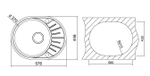 Кухонная мойка OULIN R 101 схема