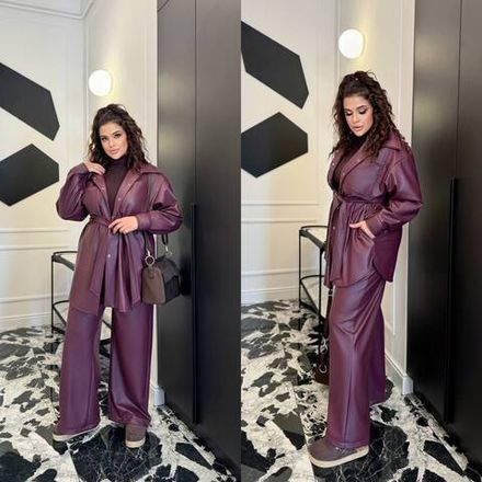 Костюм кожаный УК-1130 Фабрика Моды