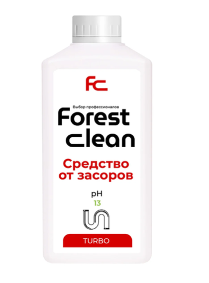 Гель для устранения засоров Turbo 1л Forest clean 369 (9шт/кор)