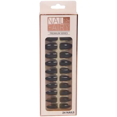 Ногти накладные на клеевых пластинах 24шт «ТЫПРЕКРАСНА!», цвет чернильные ночи, длина 3см