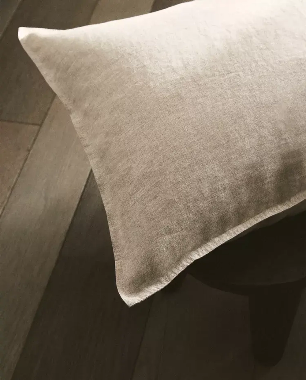 ZARA HOME ЛЬНЯНАЯ НАВОЛОЧКА, СВЕТЛО-БЕЖЕВЫЙ
