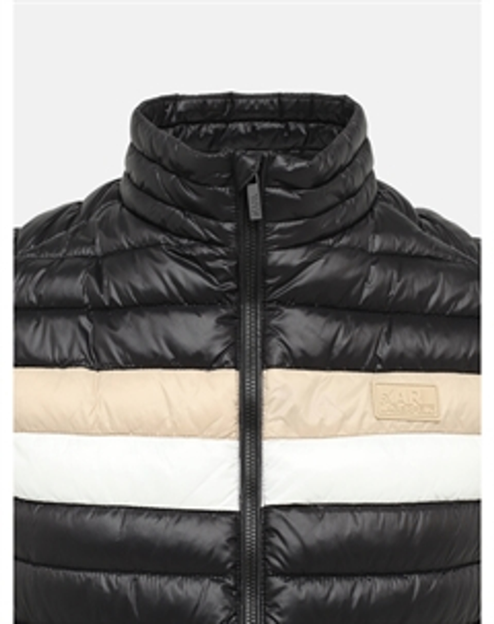 Жилет муж. KARL LAGERFELD 505403 черный полоса бежево-белым