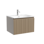 Тумба подвесная Sancos Code 590х453х400, c одним ящиком оснащенным доводчиками, цвет серо- бежевый , арт. CD60GB