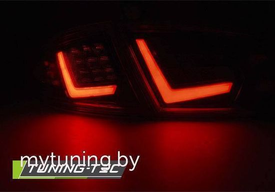 Задние фонари RED SMOKE LED BAR для Seat Leon 2(II) FL
