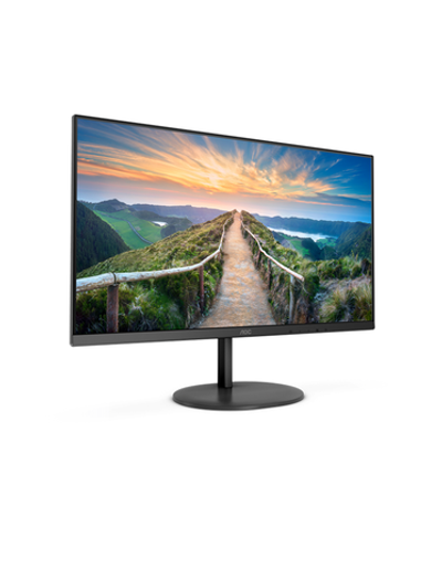 23,8" AOC Q24V4EA 2560x1440, LED, 16:9, IPS, 250cd, 1000:1, 20M:1, 4ms, 178/178, HDMI, DP, 75Hz, Speakers, Tilt, Внеш, VESA, Black, 3y