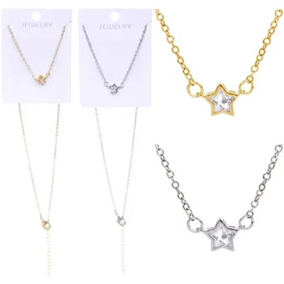 Подвеска из гиппоалергенного сплава со стразами «ЗВЕЗДА», цвет серебро и золото, d-20см/0,7см