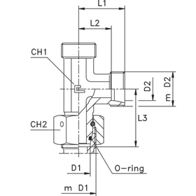 Соединение PNL DL10 16х1.5 DS10 18х1.5 (корпус)