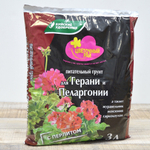 Грунт 3л Цветочный рай. Герань, Пеларгония. "Волшебная грядка" БУЙ