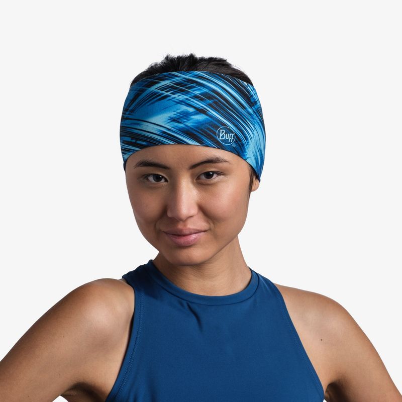 Повязка Buff CoolNet UV+ Wide Headband Edur Blue Фото 4