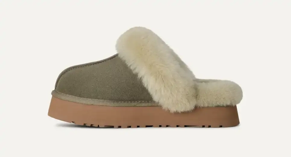 UGG Тапочки Zapatillas Disquette, зеленый