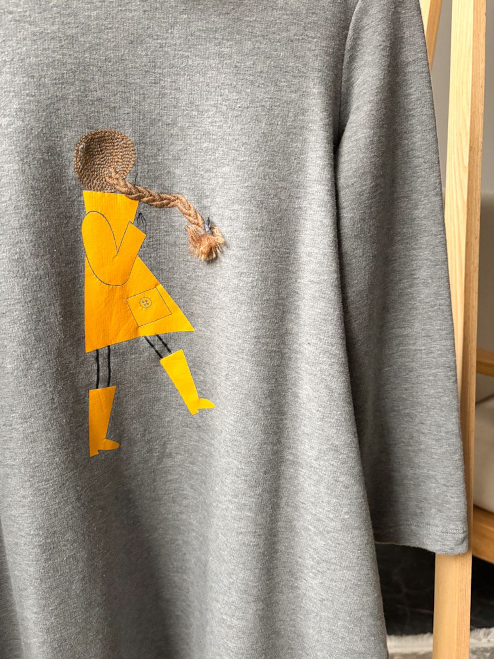 Хлопковое платье свитер Il Gufo, 128