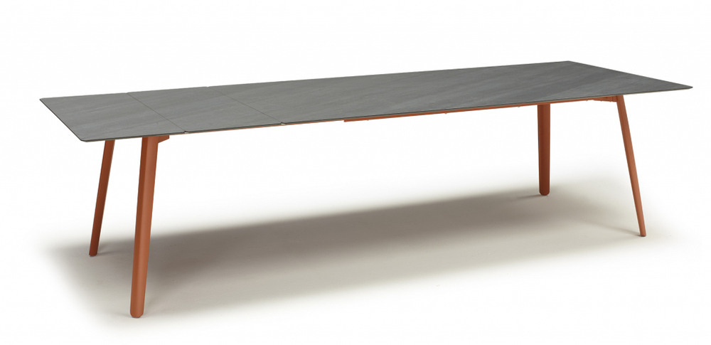 Стол ламинированный раздвижной Scab Design Squid Extendable, терракотовый, сланец