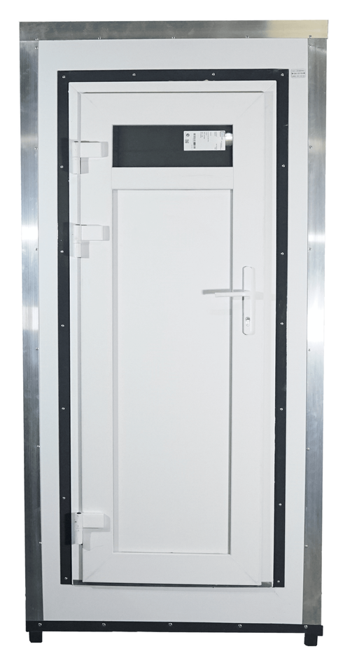 Туалетная Кабина  «Авангард» в сборе Экомарка W-1 (1100x1100x2400см;190кг;белый) - арт.561493