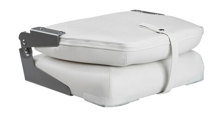 Кресло мягкое складное Deluxe, обивка винил, цвет белый/угольный, Marine Rocket