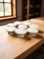 Мебельная ручка натуральное дерево (береза) 8 шт. диаметры 45 мм высота 29 мм