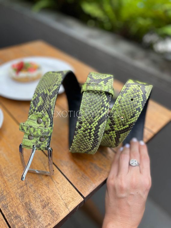 Ремень из кожи питона AC-107