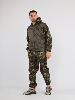 Костюм для активного отдыха Prival Ветровлагозащитный, мужской, хаки + кмф Кукла
