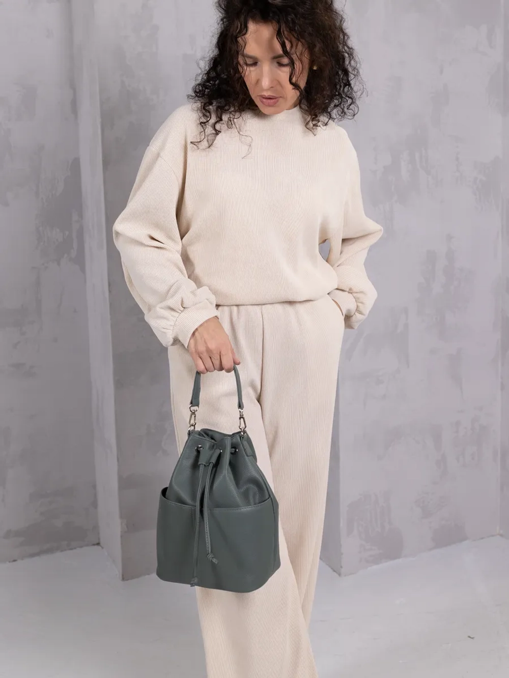 сумка через плечо тоут средняя мешок