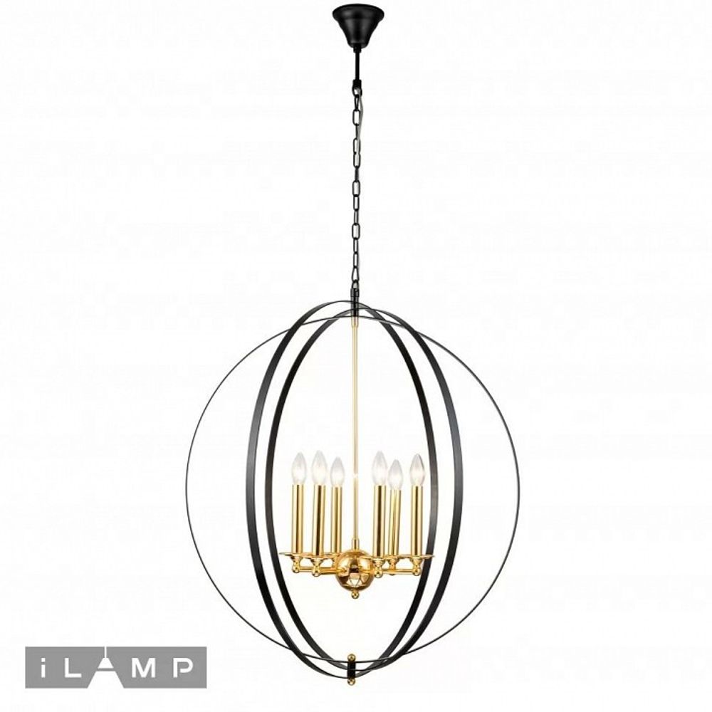 Подвесная люстра iLamp Element 9977-800 GL+BK