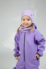 Комплект трикотажный шапка и снуд "Лавандовый"