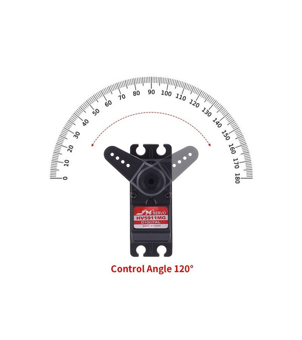 Сервомашинка цифровая JX Servo PDI-HV5911MG (59.3г/11.25/0.072/8.4V) стандартная