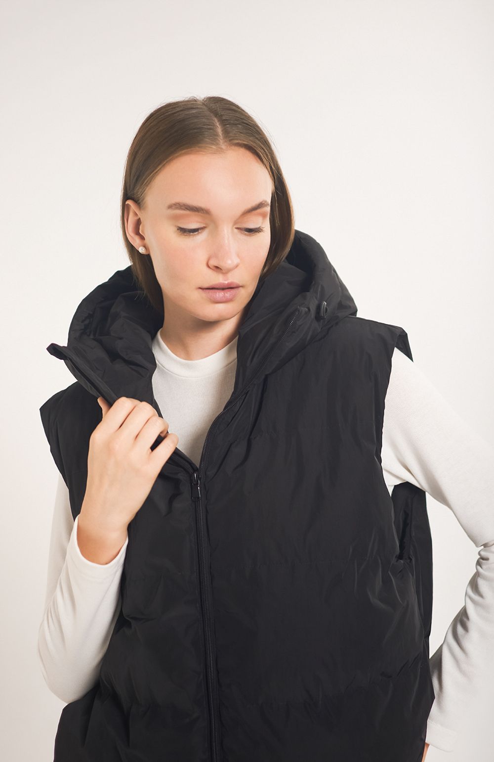 Жилет Alexandra Talalay пуховый стёганый AV004 черный