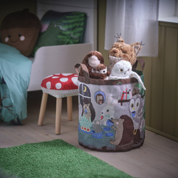 IKEA SKOGSDUVA  (ИКЕА СКОГСДУВА)  -  Сумка, рисунок лесных животных/мультиколор