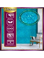 Жидкие обои LWDecor бирюзовый цвет