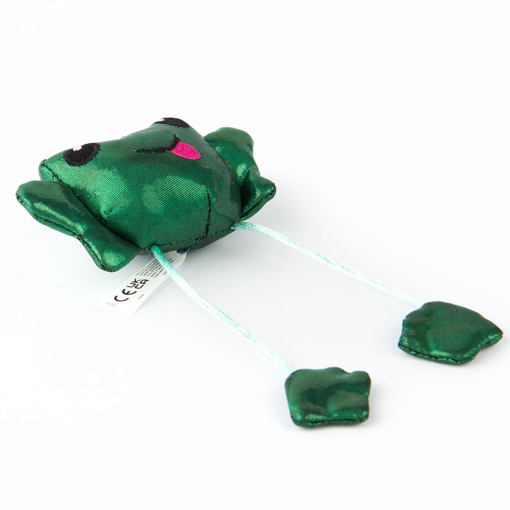 Игрушка Petstages для кошек "Танцующий лягушонок со звуком" с кошачьей мятой 14 см Игрушка Petstages для кошек "Танцующий лягушонок со звуком" с кошачьей мятой 14 см