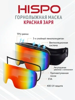 Маска для лыжного спорта и сноубординга