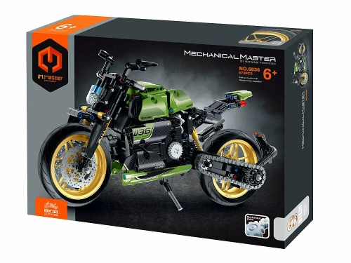 Конструктор "Зеленый мотоцикл" 572 дет.