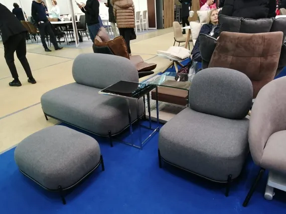 Банкетка Midnight 66 см темно-серая