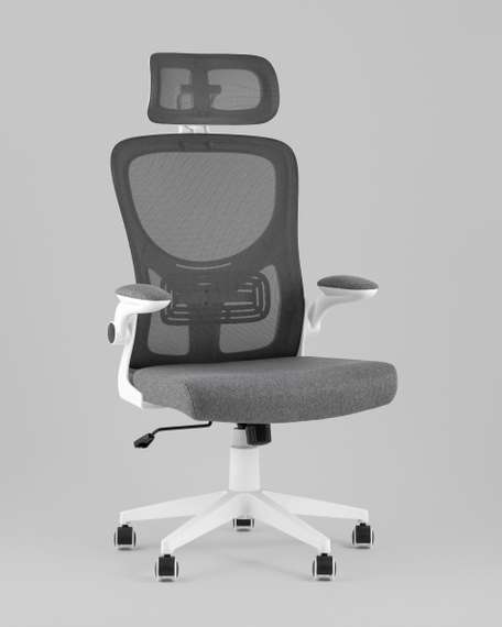 Кресло офисное TopChairs Airone серый ткань