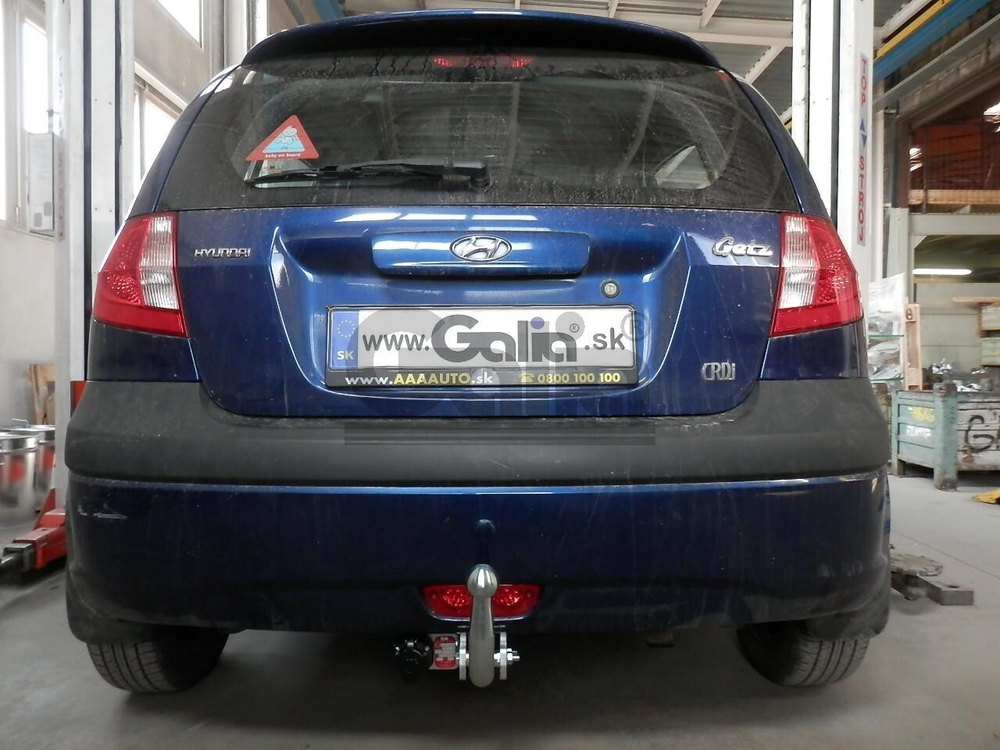 Оцинкованный фаркоп на Hyundai Getz 2006-2011 (без электрики), Galia H068A