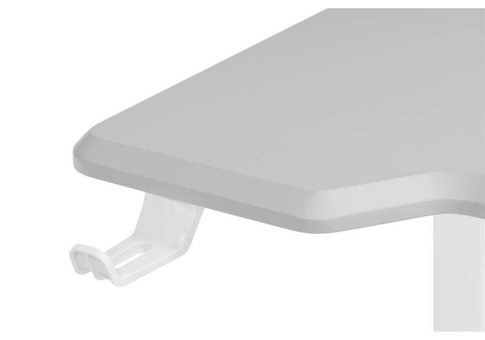 Компьютерный стол Woodville Маркос 120х75 тауп, белый, ножки белые